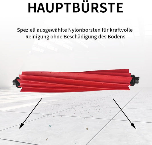 20-piece accessory set for Roborock Q7+/Q7 MAX+ vacuum cleaner, 1 x main brush, 6 x side brushes, 4 x filters, 4 x wipes, 4 x dust bags, 1 x cleaning brush