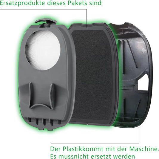 JYAILIFES Pack of 2 accessories for Philips AquaTrio 9000 Series XW9383 XW9385 XW9382, 2 pieces filter accessories