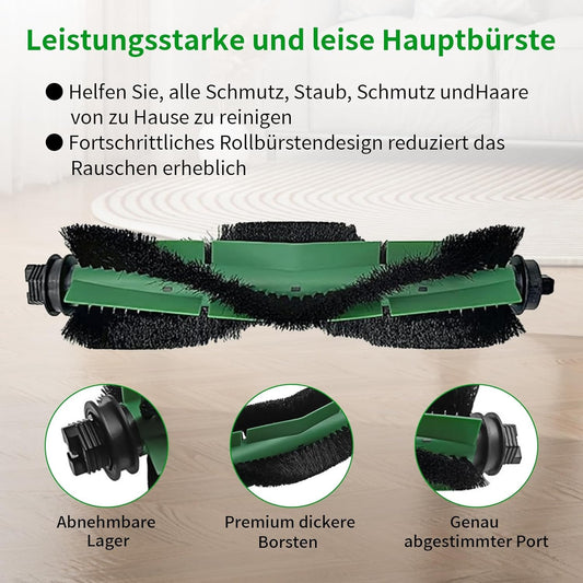 Accessory Set for iRobot Roomba Combo Essential Y0110 / Y0112, 1 Main Brush, 4 Wipes, 4 Filters, 4 Side Brushes