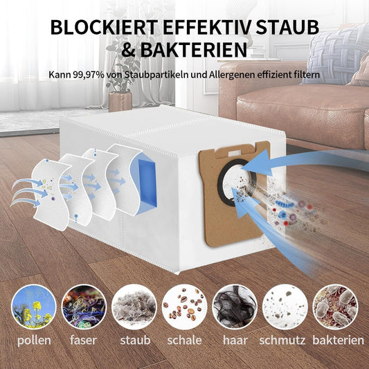 20 Piece Accessory Set for Dreame L20 Ultra, 4 x Mop Mop Pads 4 x Dust Bags 1 x Main Brush 6 x Side Brushes 3 x Filters 1 x Cleaning Brush, Robot Vacuum Cleaner Replacement Parts Accessories