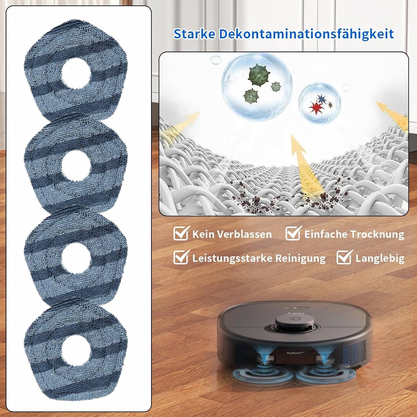 X10 Pro Accessory Set for eufy X10 Pro Omni Robot Vacuum Cleaner, 1 Main Brush, 4 Side Brushes, 4 HEPA Filters, 4 Wipes and 6 Dust Bags, Replacement Parts Accessories for eufy X10 Pro Omni
