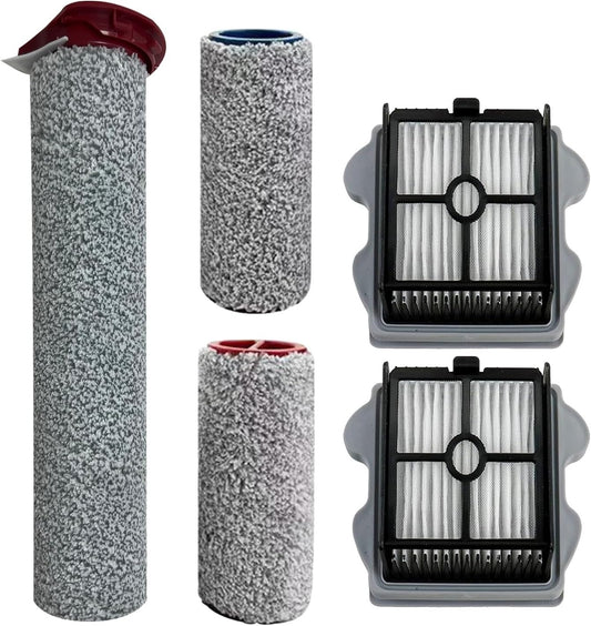 5 Piece Accessory Set for Roborock Dyad Pro/Dyad Pro Combo, 3 Brush Rollers, 2 HEPA Filters